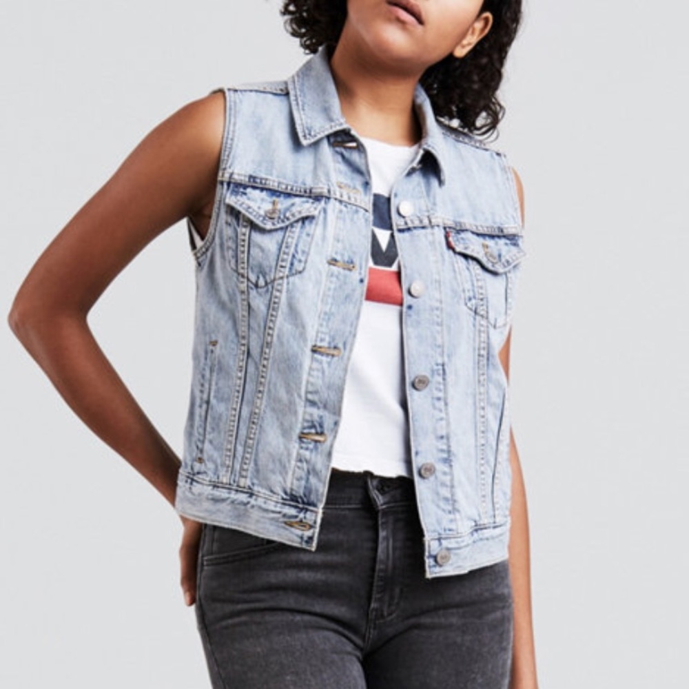 Sale! Levi’s Distressed Denim Vest